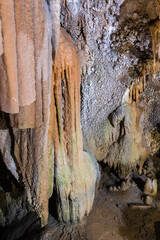 Beautifully shaped formations in Shasta Lake Caverns National National Landmark, Northern California