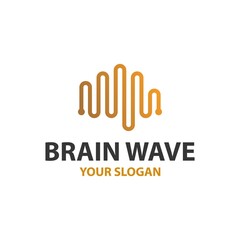 Simple brain logo design. Creative and minimalist logo.