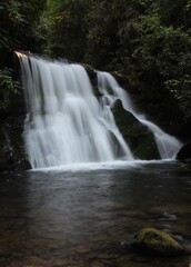 Fototapeta na wymiar Waterfalls in the Nantahala National Forest in North Carolina 
