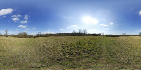 Meadow Spring Landscape HDRI Panorama