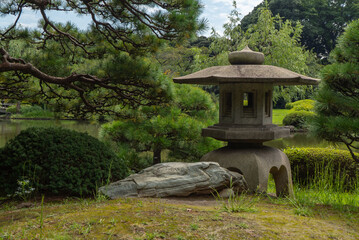 Shinjuku park in Tokyo, Japan. September 2017