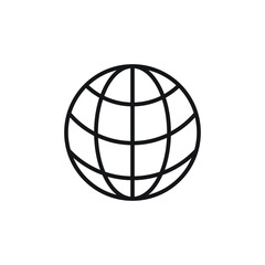 globe earth icon vector