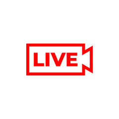live streaming icon symbol red color