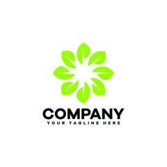 leaf nature green logo