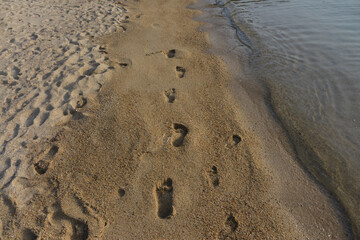 footprint on the sand