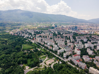 Obraz premium Aerial view of city of Sofia, Bulgaria