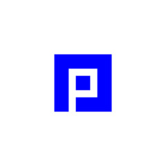 letter p square logo