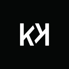 letter initial kk symbol logo