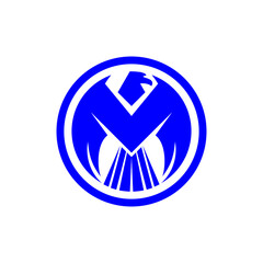 eagle circle symbol logo template vector eps