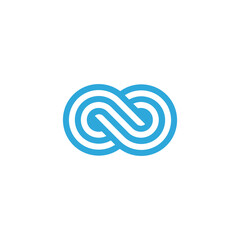 infinity symbol icon logo template vector eps