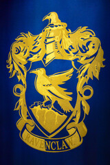 Naklejka premium MADRID, SPAIN - NOV 22, 2017: Ravenclaw symbol, Wizarding world of Harry Poter experience in Madrid, Spain