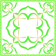 Colorful abstract graphic background. Tribal ethnic ornament. Scarf design. Frame.vector colored background.