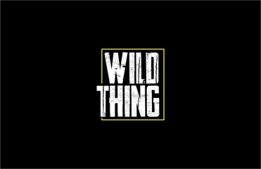 WILD THING TYPO TEE GRAPHIC