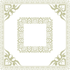 frame with floral ornament