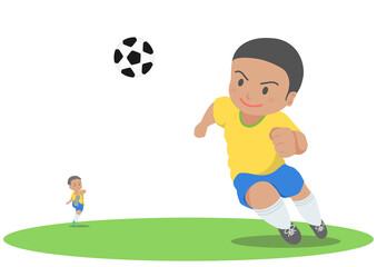 サッカー　ロングパス