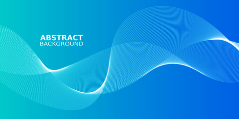 Abstract wave element for design. Digital frequency track equalizer. Stylized line art background. Vector