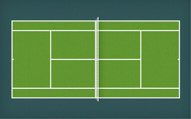 tennis court top view illustration