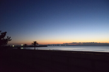 Obraz premium 夜明け前の海岸