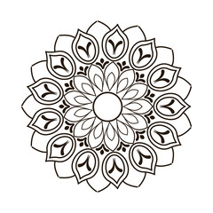 ramadan kareen mandala decoration icon