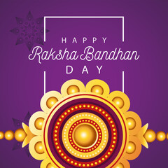 happy raksha bandhan celebration with wristband