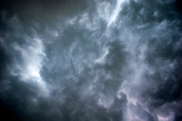 Naklejka na ściany i meble Powerful clouds heralding a huge storm