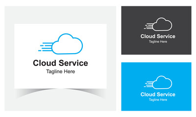 Cloud Service Logo Design Template-Cloud Business Service Logo For Business company.