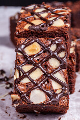 Brownies with Almond toping