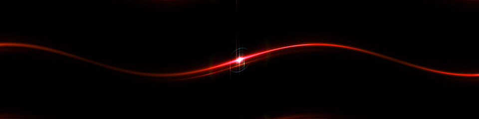 Glow light curved rays on a dark background, Futuristic wave flash,  Glowing neon spiral.