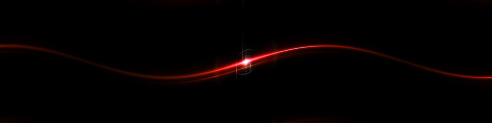 Glow light curved rays on a dark background, Futuristic wave flash,  Glowing neon spiral.