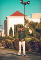 young man in the street