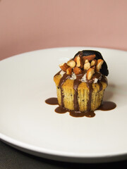 chocolate cake on a plate