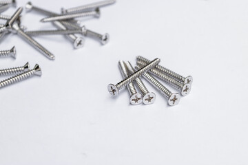 screw isolated on white background