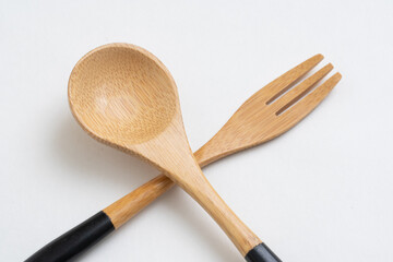 スプーンとフォーク　木製