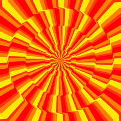 Spiral Optical Illusion - Warm Color background