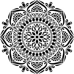 Mandala Pattern Stencil doodles sketch