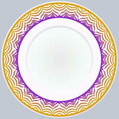 Pattern With Abstract Floral Round Ornament. Oriental Pattern. Indian, Moroccan, Mystic, Ottoman Motifs. Anti-Stress Therapy Pattern. Vector