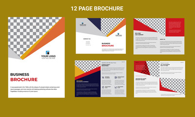 8 page company brochure with print ready