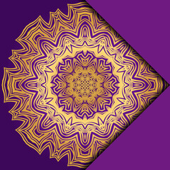 Mandala background for book cover, invitation. Vector illustration