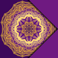 Mandala background for book cover, invitation. Vector illustration