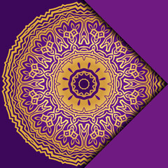 Mandala background for book cover, invitation. Vector illustration