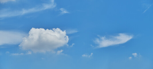 Naklejka na ściany i meble Sky clouds panorama landscape