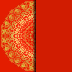 Mandala background for book cover, invitation. Vector illustration