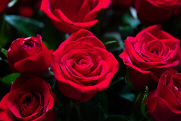 Red roses bouquet