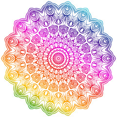 Vector Background With Mandala. Decorative Elements. Arabic, Indian, Ottoman Motifs.