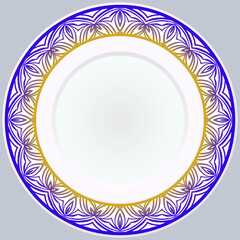 Round Ornament. Vector Illustration. For Modern Interiors Design, Wallpaper.