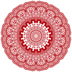 Floral mandala design. Wedding invitation, thank you card, save card, baby shower. Vector illustration