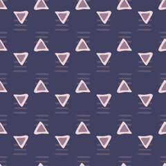 Geometric triangle seamless pattern. Creative scribble geometric wallpaper.