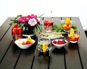 table setting for a party