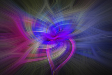 artistic and abstract twirl in various colors