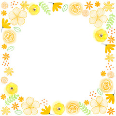 Obraz premium ふんわり感のある花のフレーム